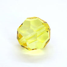  1 bead) 18mm Discontinued Preciosa Crystal Rounds_Sharp Yellow