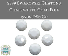  6) SS39 Vintage Swarovski #1100 Chatons_Chalkwhite Gold Foil_DS&Co