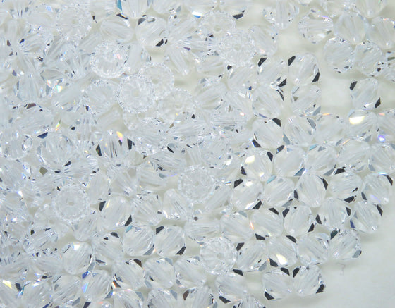 36 beads) 6mm Preciosa Crystal Bicones_Crystal Clear