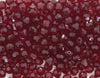 36 beads) 6mm Preciosa Crystal Round Beads_Siam Red