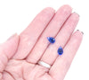 4 beads) 6x10mm Preciosa Crystal Drop Bead Pendants_Sapphire