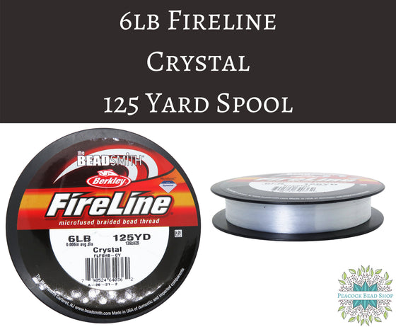 125 yards) Fireline 6lb_Crystal_Size D_Beading Thread