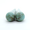 2 pieces) 61mm German Resin Long Drop Pendants_Turquoise Brown Marble
