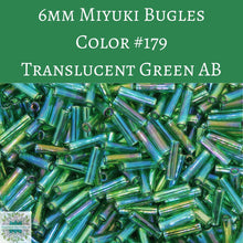  8.5 grams) 6mm Miyuki Bugle Beads #134FR Matte Translucent Dark Topaz AB