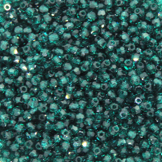 50 beads) 2mm Austrian Crystal Rounds Article #5000 Emerald