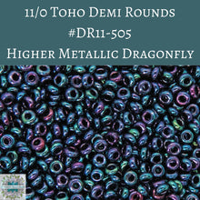  9 grams) 11/0 Toho Demi Rounds #505 Higher Metallic Dragonfly
