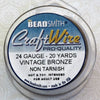 24 gauge Wire Vintage Bronze_20 Yard Spool_Dead Soft_ Soft Brown